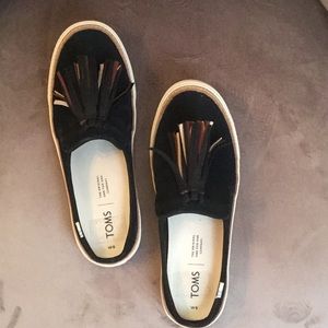 Toms Sunrise suede slides